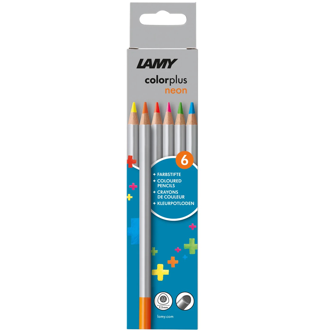 LAMY colorplus neon 6er-Set-Faltschachtel Farbstifte LAMY colorplus neon 6er-Set-Faltschachtel Farbstifte