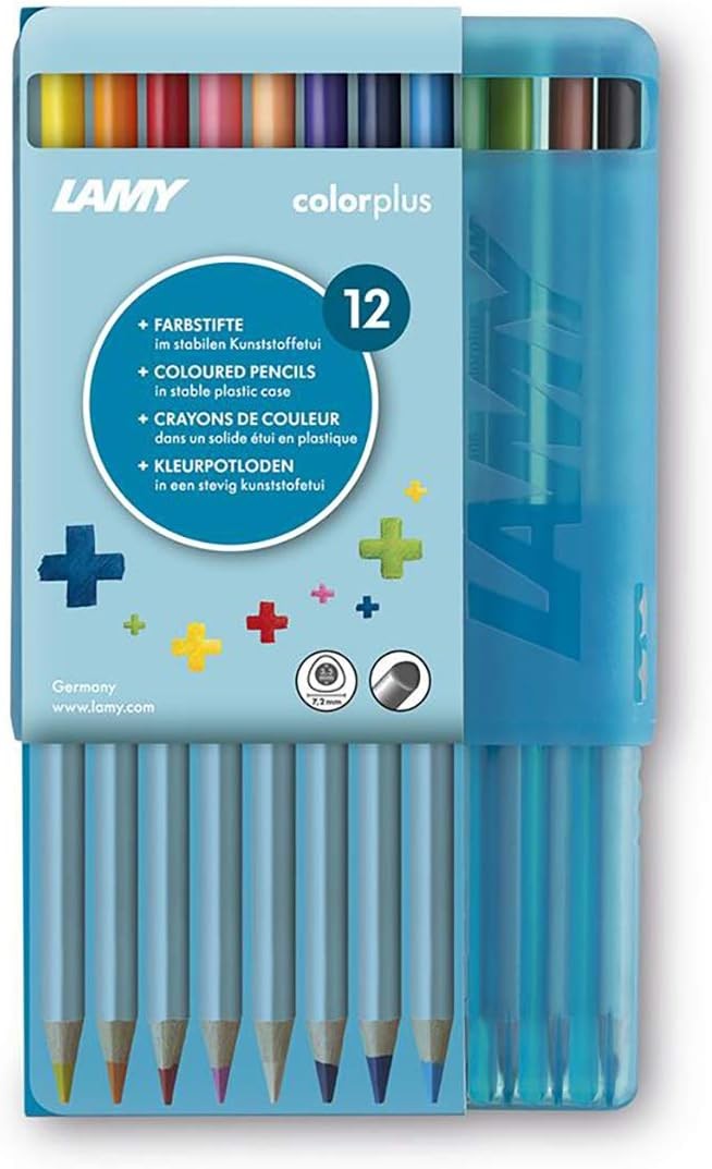 LAMY colorplus metallic 12er-Set-Kunststoffetui Farbstifte LAMY colorplus metallic 12er-Set-Kunststoffetui Farbstifte