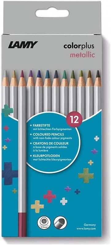 LAMY colorplus metallic 12er-Set-Faltschachtel Farbstifte LAMY colorplus metallic 12er-Set-Faltschachtel Farbstifte