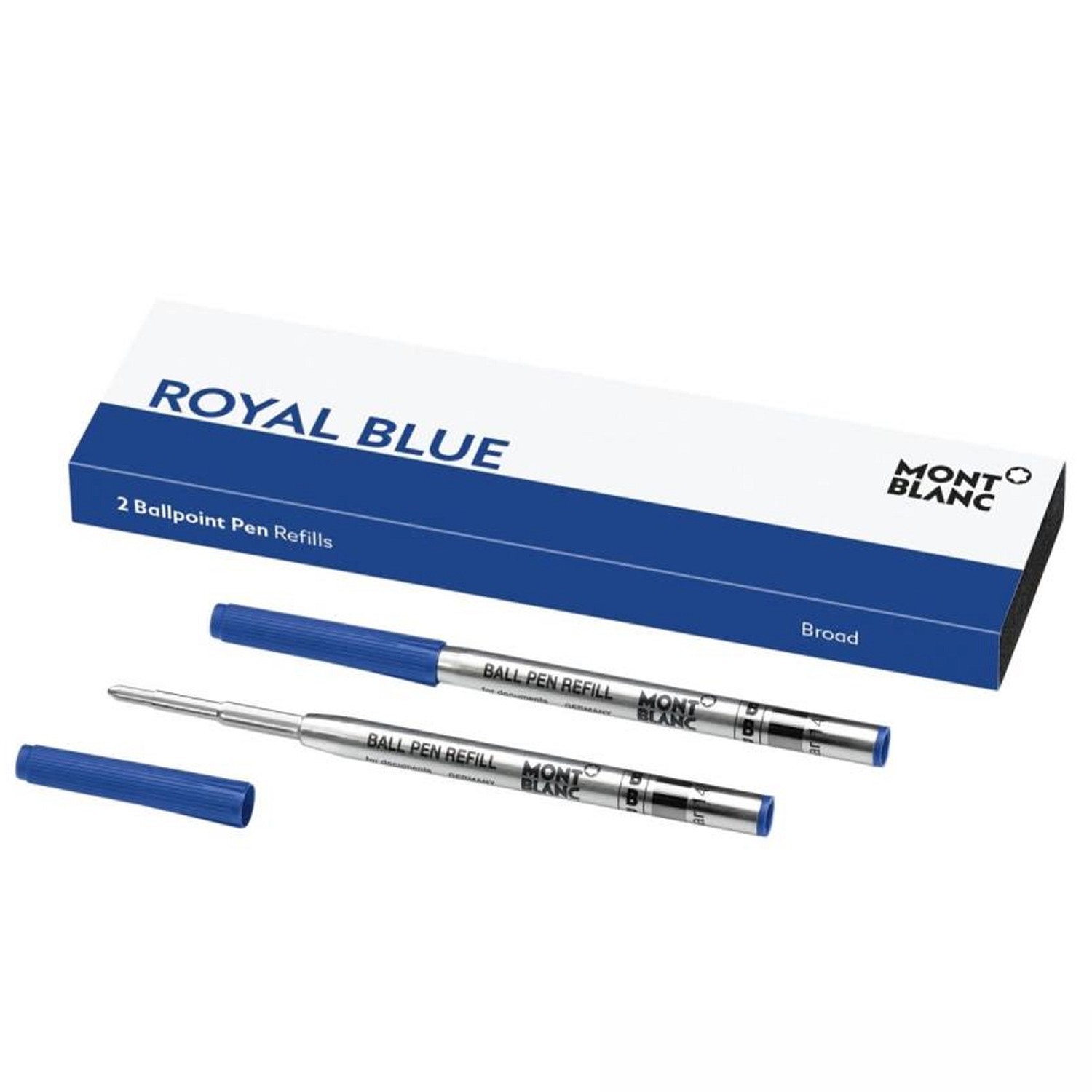 Montblanc 2 Kugelschreiberminen (B) Royal Blue 128215 Montblanc 2 Kugelschreiberminen (B) Royal Blue 128215
