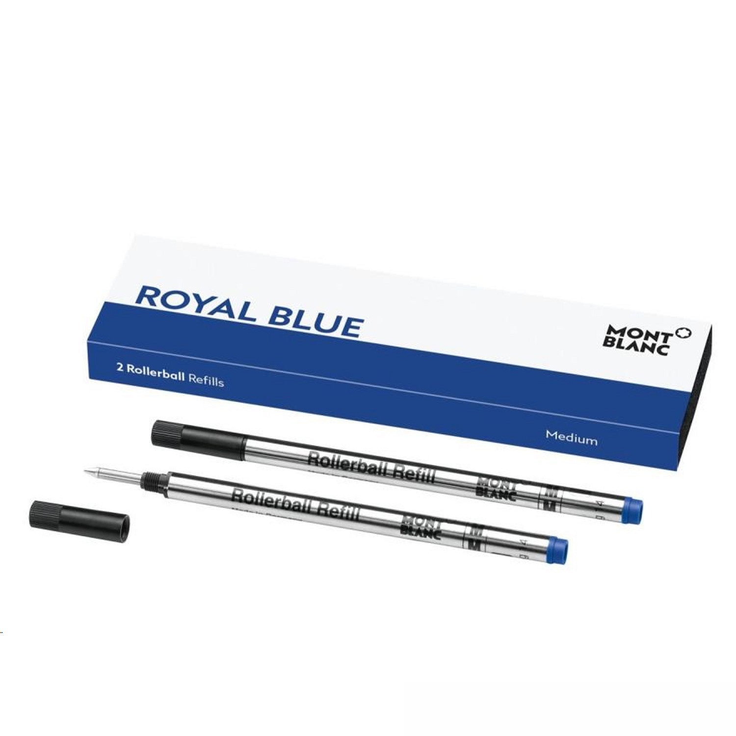 Montblanc 2 Rollerballminen (M) Royal Blue 128233 Montblanc 2 Rollerballminen (M) Royal Blue 128233
