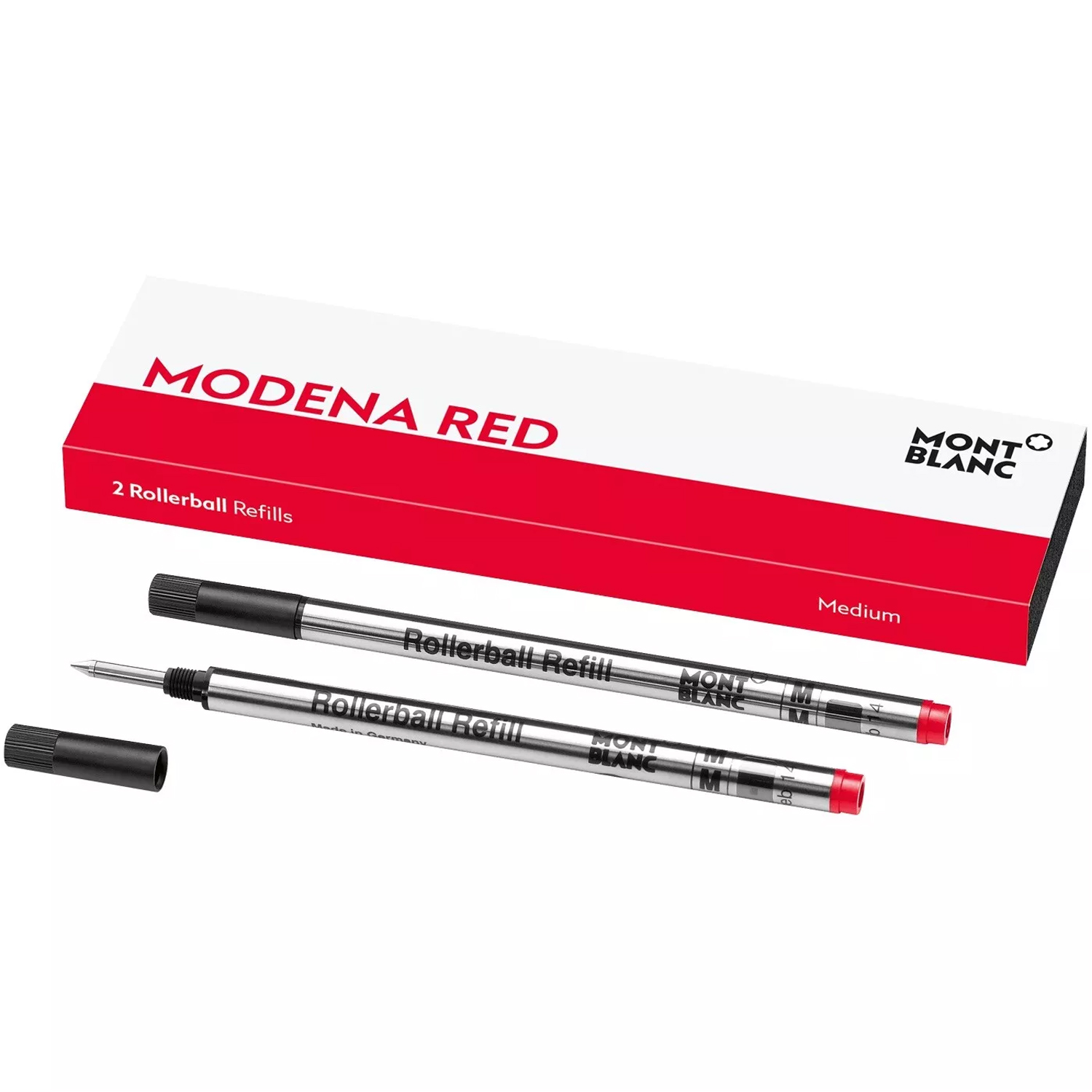 Montblanc 2 Rollerballminen (M) Modena Red 128234 Montblanc 2 Rollerballminen (M) Modena Red 128234