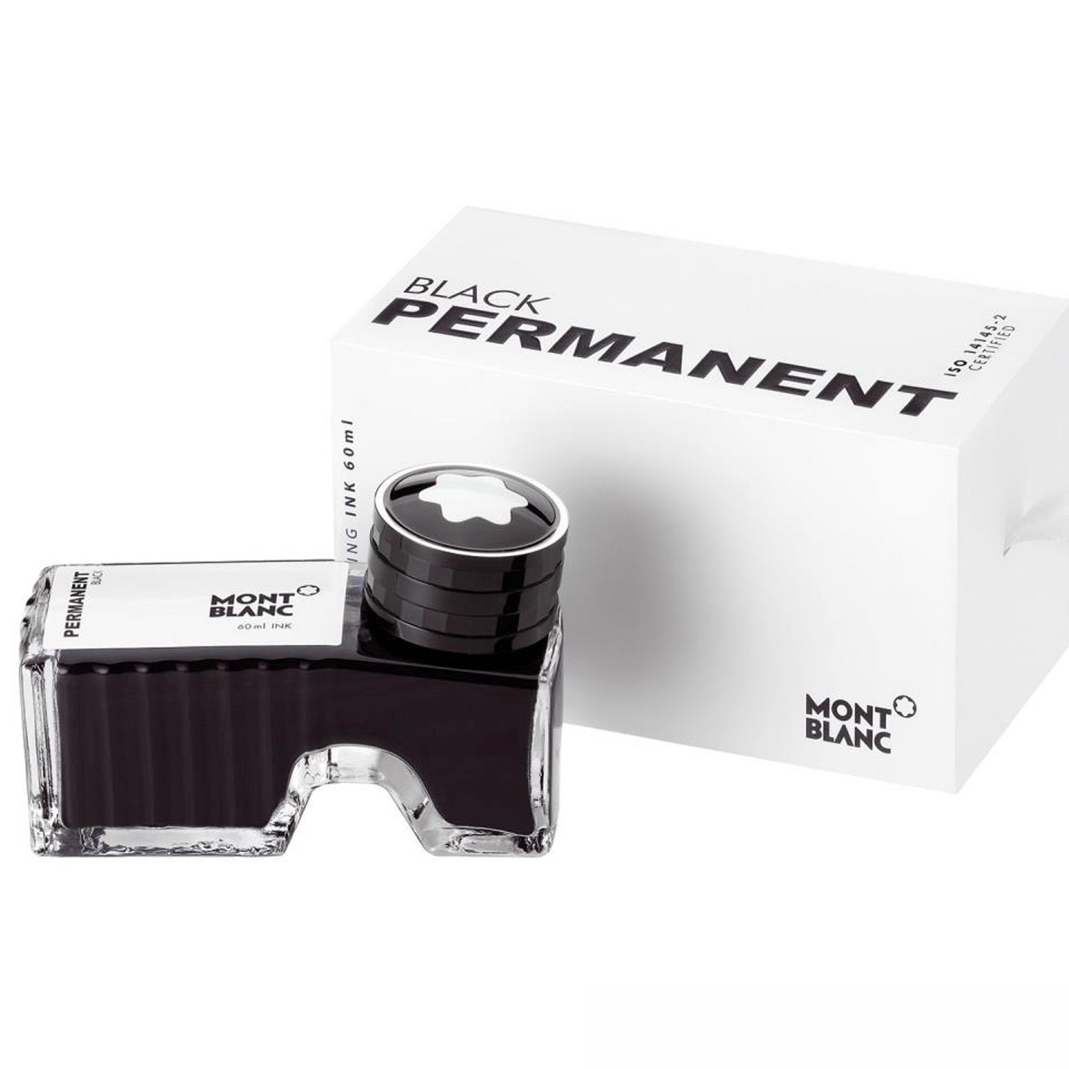 Montblanc Tintenfass 60ml Permanent Black 128196 Montblanc Tintenfass 60ml Permanent Black 128196