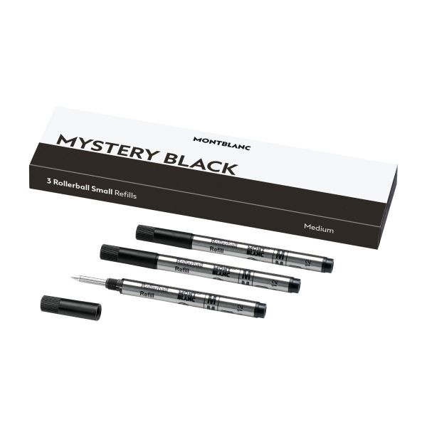 Montblanc 3 kleine Rollerball-Minen (Mystery Black) 128240 Montblanc 3 kleine Rollerball-Minen (Mystery Black) 128240