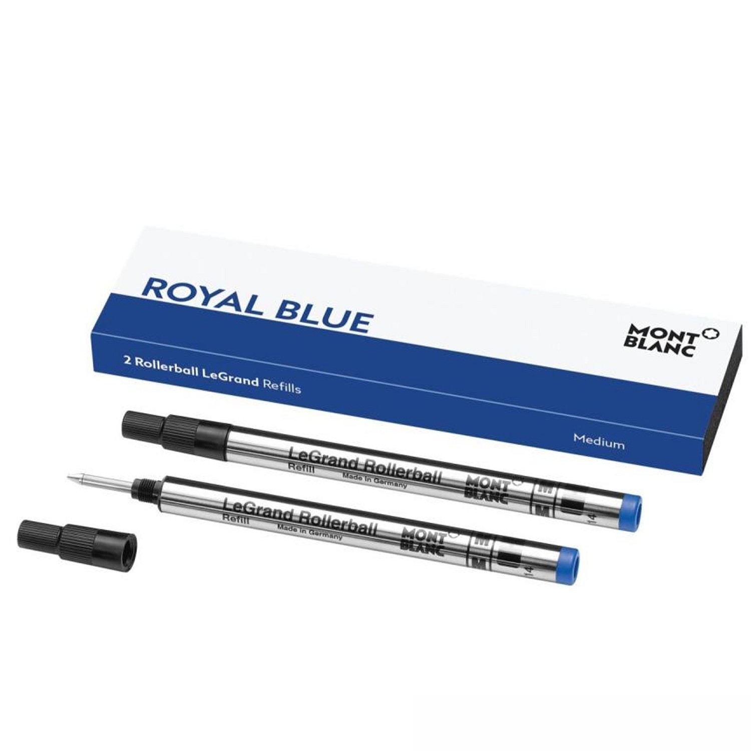 Montblanc 2 Rollerballminen LeGrand (M) Royal Blue 128228 Montblanc 2 Rollerballminen LeGrand (M) Royal Blue 128228