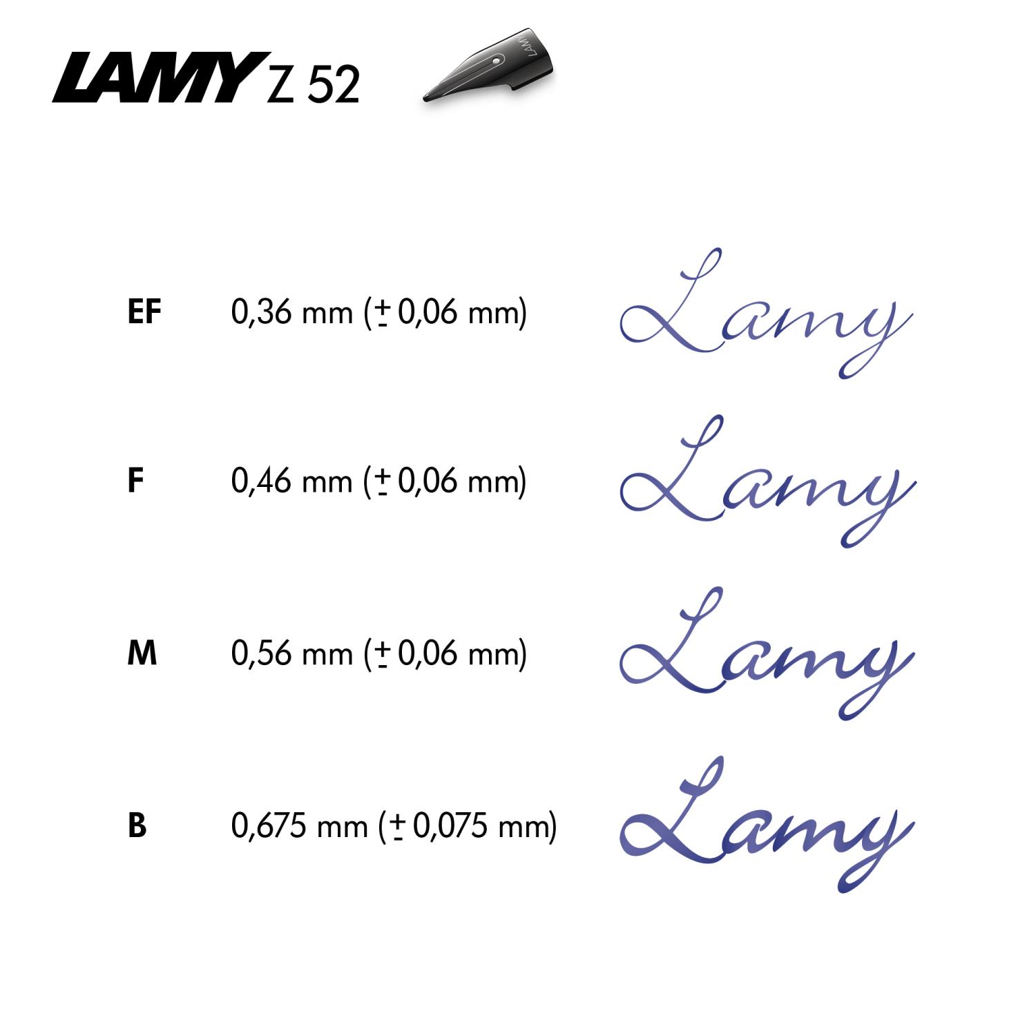 LAMY Z 52 Lx schwarz Feder LAMY Z 52 Lx schwarz Feder