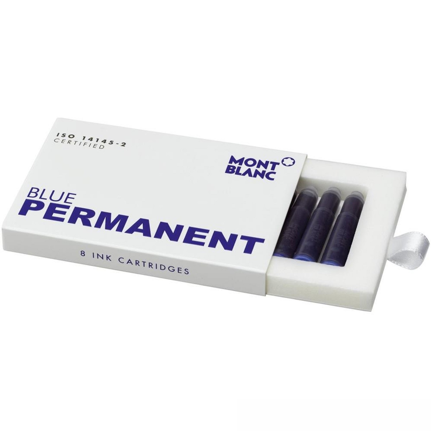 Montblanc 8 Tintenpatronen  Permanent Blue 128208 Montblanc 8 Tintenpatronen  Permanent Blue 128208